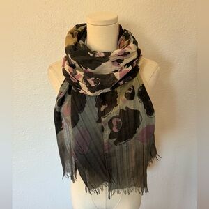 Floral Ombré Oblong Scarf